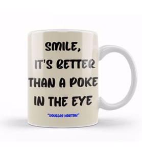 Smile Emoji Quotes Funny happy face love Sarcastic Gift Kupa Bardak Porselen