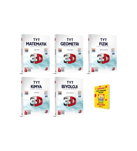 TYT Matematik Geometri Fizik Kimya ve Biyoloji Soru Bankası Sayısal 5li Set