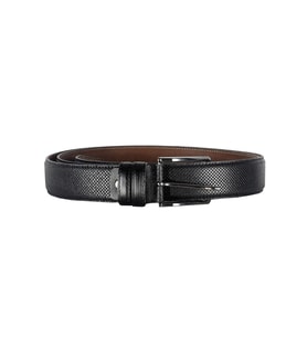Mode XL Kemer 3,5 cm Nokta Desen 4112 Siyah