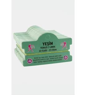 Yeşim & Terazi Burç Bileklik Kartı (Yeşil)