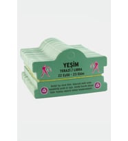 Yeşim & Terazi Burç Bileklik Kartı (Yeşil)