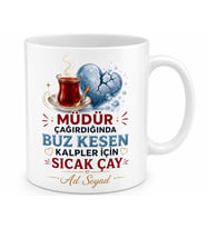 Müdür Çağırdığında Buz Kesen Kalpler İçin Sıcak Çay Kupası Hediye Bardak