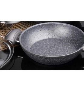 OMS Granit 22 cm Kapaklı Sahan Gri
