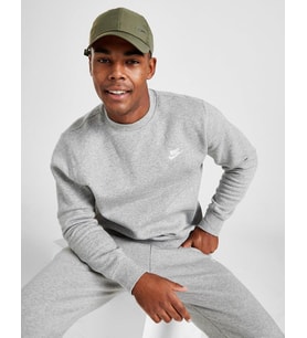 NSW Club Fleece Crew Gri Erkek Sweatshirt