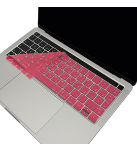 McStorey Macbook Pro ile Uyumlu Klavye Koruyucu A1706 1989 2159 1707 1990 UK Arapça Baskılı (Açık Pembe)