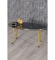 Orta Sehpa Bendir Kr Metal Ayak Çift Gold