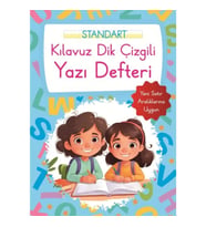 Kılavuz Dik Çizgili Yazı Defteri Büyük Boy - Mavi