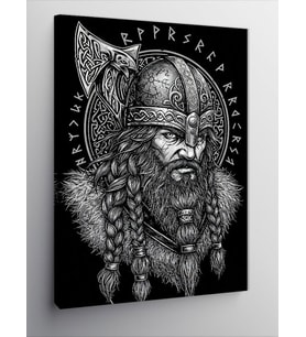 Kanvas Tablo Viking Savaşçısı Portresi