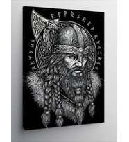Kanvas Tablo Viking Savaşçısı Portresi
