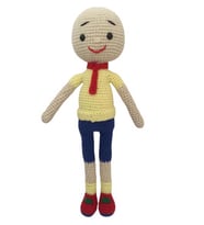 Caillou Bebek Amigurumi Organik Oyuncak