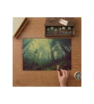 Sisli Orman - Doğa Manzarası Tasarımı 240 parça Ahşap Puzzle Ahşap Kutuda MP06782