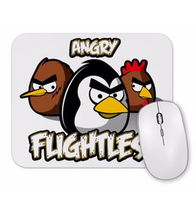 Angry Flightless Mouse Pad