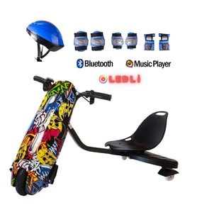 Citymate Drift Car Elektrikli Kaykay Bluetooth Dirift Kar Hoverboard Scooter + Koruma Ekipmanı D01