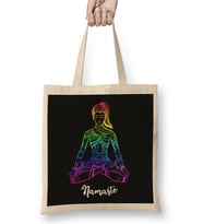 Namaste Yoga 02 Bez Çanta Uzun Saplı