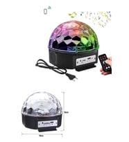 Led Işık Disko Topu Bluetooth Hoparlörlü Usb Müzik Çalar Kumandalı