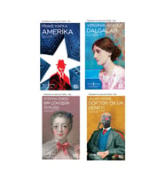 Amerika + Dalgalar + Bir Çöküşün Öyküsü + Doktor Ox'un Deneyi- 4 Kitap Set - Iş Bankası Özel Set