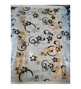 ŞEFAF  Masa Örtüsü 120cm X 140cm 1.8mm Pvc Masa Örtüsü Desenli Koruyuc (Çok Renkli)