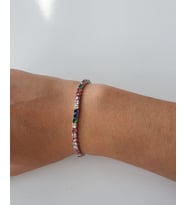 Su Yolu Renkli Gold Bileklik (Karışık)
