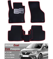 Renault Symbol 3 (2013-2020) Uyumlu EVA Paspas Tam Set–Araca Özel,Su Geçirmez,Hızlı ve Kolay Montaj