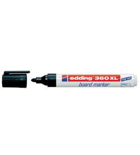 Edding Tahta Kalemi Yuvarlak Uçlu Siyah 360 XL (10 Lu Kutu)