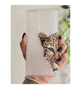 Xiaomi Redmi Note 11 PRO/Note 12 PRO 4G Uyumlu Leopar Desenli Şeffaf Telefon Kılıfı