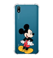 Huawei Y5 2019  Köşe Korumalı Antişok Kapak Mickey Mouse Tasarımlı Şeffaf  Kılıf