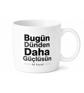Çalışma Masası Motivasyonu Güçlü Sloganlar Kahve Kupası Hediye Bardak