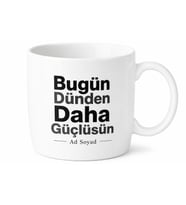 Çalışma Masası Motivasyonu Güçlü Sloganlar Kahve Kupası Hediye Bardak