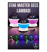 Mey İthalat® Mavi ve Mor Işıklı Projeksiyon Lambası