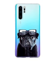PrintiFy Huawei P30 Pro ile Uyumlu 1mm Slim Fit Köpek 3 050f Baskılı Şeffaf  Kılıf