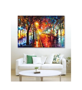 Kanvas Tablo Işıltılı Sokak Duvar Kanvas Tablo Art00259 50 X 70