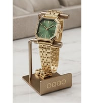 Thane Köşeli Yeşil Kadran Gold Kadın Kol Saati