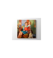 DBSanatevi Frederick Sands Brunner - Mother Goose Stories Tablo 60 X 60 cm