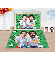 BK Gift Kişiye Özel Kankalar Karikatürlü 1000 Parça Profesyonel Puzzle-2