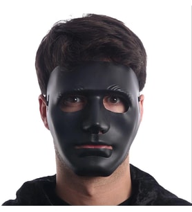 Siyah Renk Hip Hop Anonim Jabbawockeez Dans Maskesi 18x19 Cm