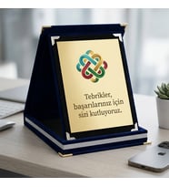 Hediyeji Lacivert Kadife Albüm Plaket 116709