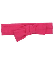 Kız Bebek Fuşya Düğümlü Fitilli Bandana (Standart)