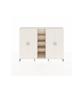Arges Dolap 12 Raflı 4 Kapaklı 220x30x163 Aytaşı-Aytaşı/Çam