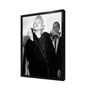 Marilyn Monroe Kürkü İle Çerçeveli Mdf Tablo