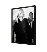 Marilyn Monroe Kürkü İle Çerçeveli Mdf Tablo