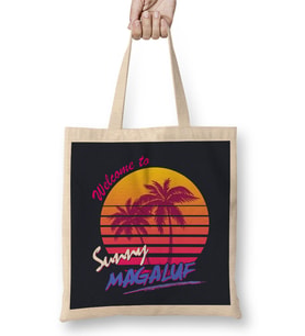 Welcome To Sunny Magaluf Bez Çanta Uzun Saplı