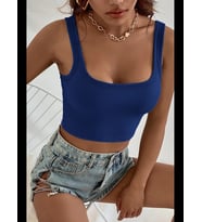 Fantezia Night Kadın Haki Yeşili Kalın Askılı Crop Top Büstiyer