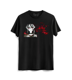 Mirai Nikki Baskılı Çocuk Siyah Tshirt
