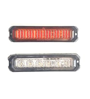 2 Adet 6 Ledli Turuncu-Beyaz Çakarlı Scooter Motosiklet Dorse Lambası 12-24 Volt