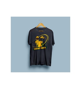 Oversize Cricket Mania Tasarım Unisex T-shirt