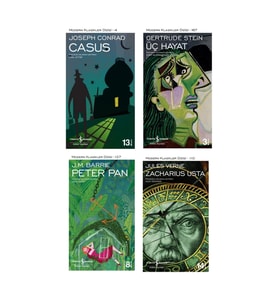 Casus + Üç Hayat + Zacharius Usta + Peter Pan- 4 Kitap Set - Iş Bankası Özel Set Casus Kitabı
