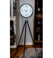Krom Sade & Şık Tripod Ayaklı Saat (Standart)