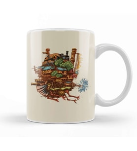 Howl's Moving Castle Howl's Castle Kupa Bardak Porselen