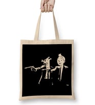 Tin Tin And Snowy Pulp Fiction Bez Çanta Uzun Saplı