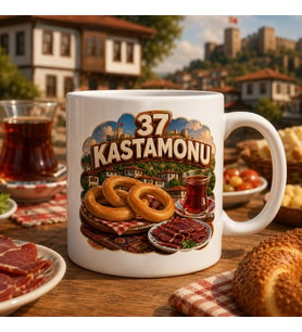 37 Kastamonu Yöresel Sofra ve Şehir Temalı Kupa